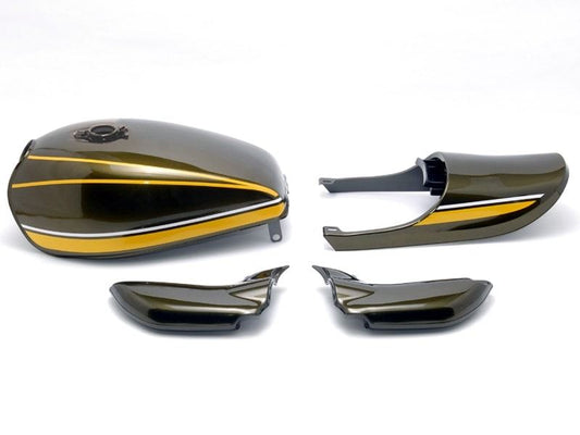 Z2タイプ スチールタンクセット Z2キャップ仕様 黄タイガー ゼファー750