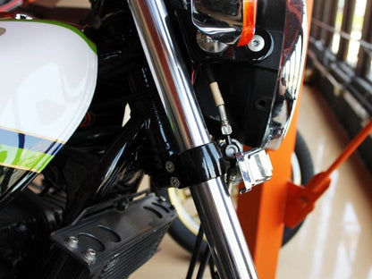 Fork Cover Emblem with Stay Small Letters/Kawasaki Black Zephyr 750 Zephyr 400/X