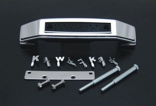 フォークカバーエンブレム ステー付 小文字/Kawasaki メッキ ゼファー750 ゼファー400/カイ