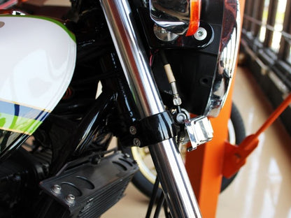 Fork Cover Emblem with Stay, Large Letters, Black, Zephyr 750, Zephyr 400/X