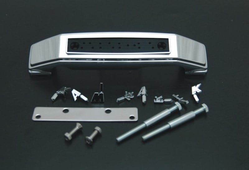 Fork Cover Emblem with Stay, Capital Letters/KAWASAKI, Chrome, Zephyr 750, Zephyr 400/Kai