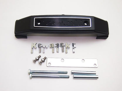 フォークカバーエンブレム ステー付 小文字/Kawasaki ブラック ゼファー1100
