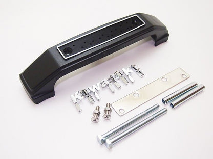 フォークカバーエンブレム ステー付 小文字/Kawasaki ブラック ゼファー1100