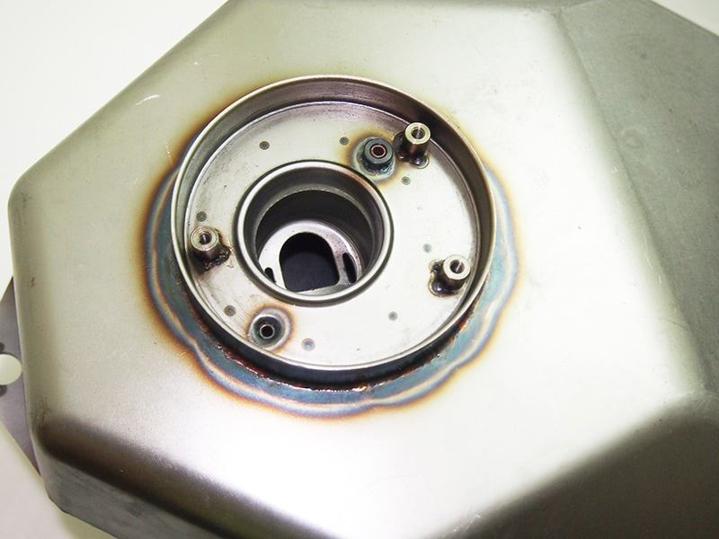Steel inner tank, bare metal finish, 14L Z900RS/CAFE