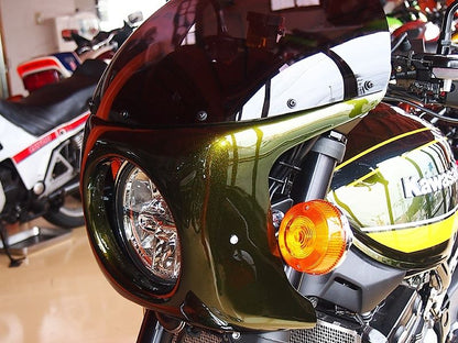 ストーンカウル塗装済み ステー付 メタリックスパーブラック Z900RS