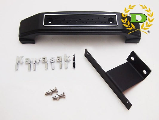 フォークカバーエンブレム ステー付 小文字/Kawasaki ブラック Z900RS