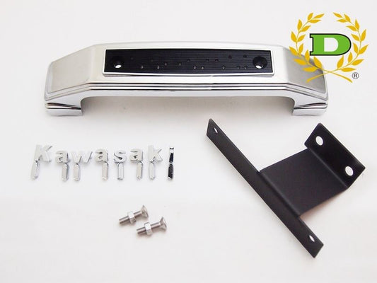 フォークカバーエンブレム ステー付 小文字/Kawasaki メッキ Z900RS