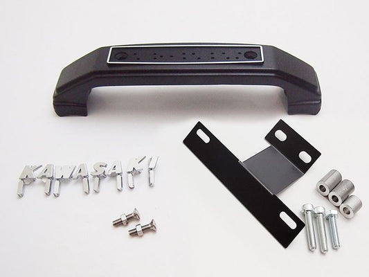 フォークカバーエンブレム ステー付 大文字/KAWASAKI ブラック Z900RS/CAFE