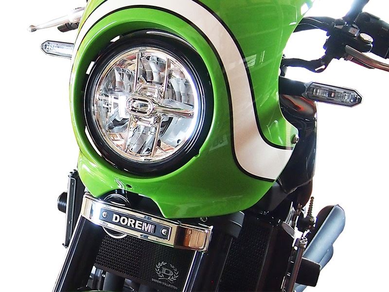 フォークカバーエンブレム ステー付 大文字/KAWASAKI ブラック Z900RS/CAFE