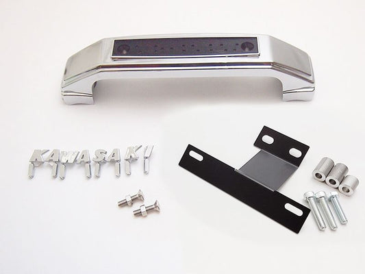 フォークカバーエンブレム ステー付 大文字/KAWASAKI メッキ Z900RS/CAFE