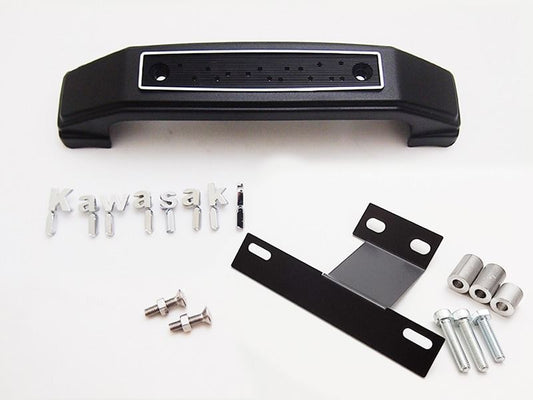 フォークカバーエンブレム ステー付 小文字/Kawasaki ブラック Z900RS/CAFE