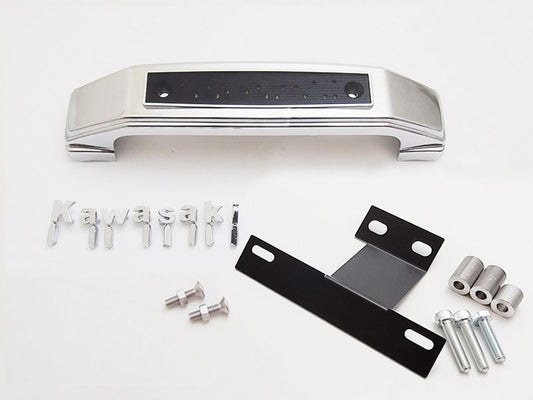 フォークカバーエンブレム ステー付 小文字/Kawasaki メッキ Z900RS/CAFE