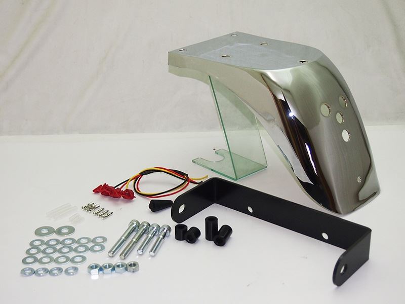 LTDタイプ鉄メッキリアショートフェンダー 赤ランプセット Z900RS/CAFE