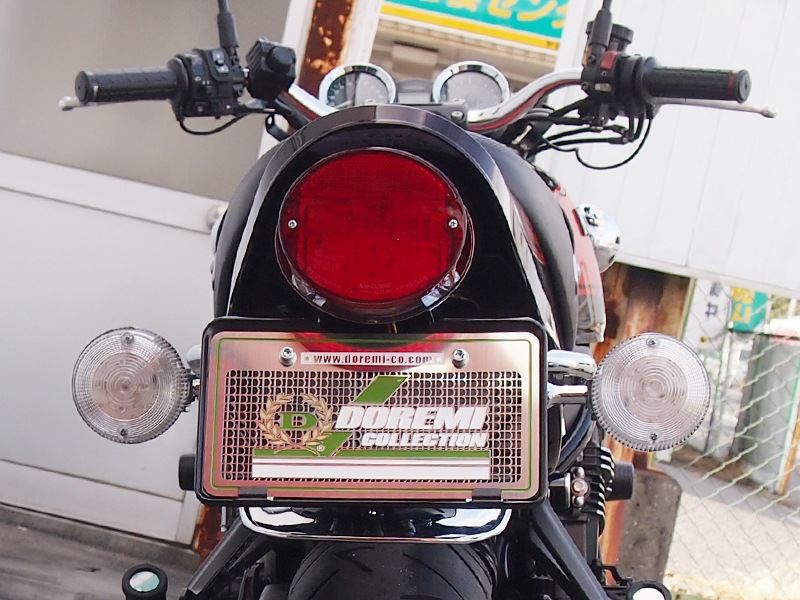 Z1スタンダード鉄メッキリアフェンダー 赤ランプセット Z900RS/CAFE