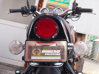 Z1スタンダード鉄メッキリアフェンダー 赤ランプセット Z900RS/CAFE