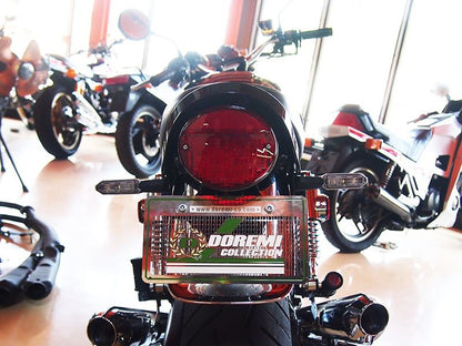 Z1スタンダード鉄メッキリアフェンダー 赤ランプセット 純正ウインカー対応型 Z900RS/CAFE