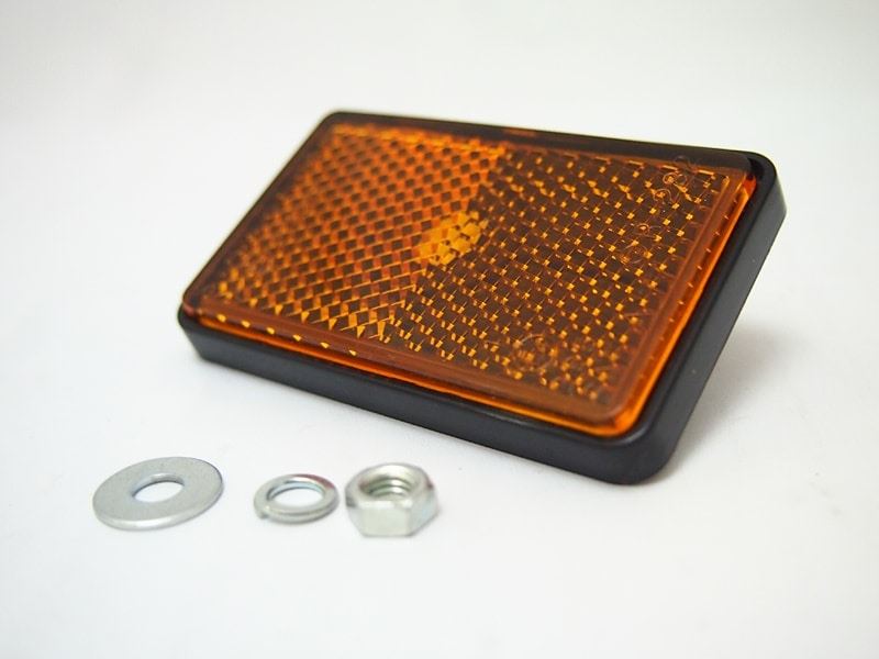 角型リフレクター 黄色 1枚 Z100MK2 Z750FX-1 ゼファー750(FX)