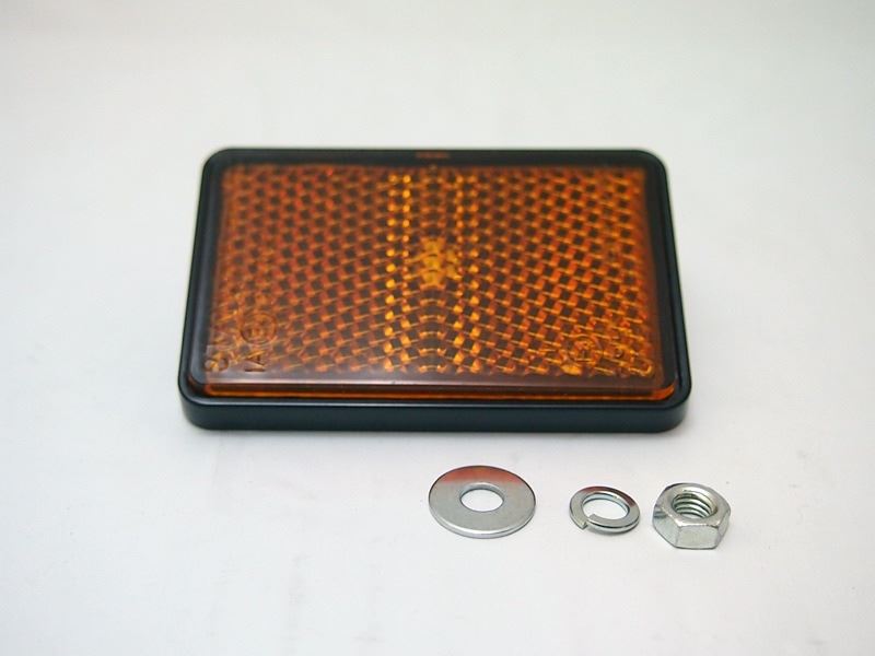 角型リフレクター 黄色 1枚 Z100MK2 Z750FX-1 ゼファー750(FX)