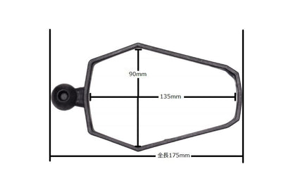 Adventure Mirror, universal for left and right, single piece, one side, general purpose