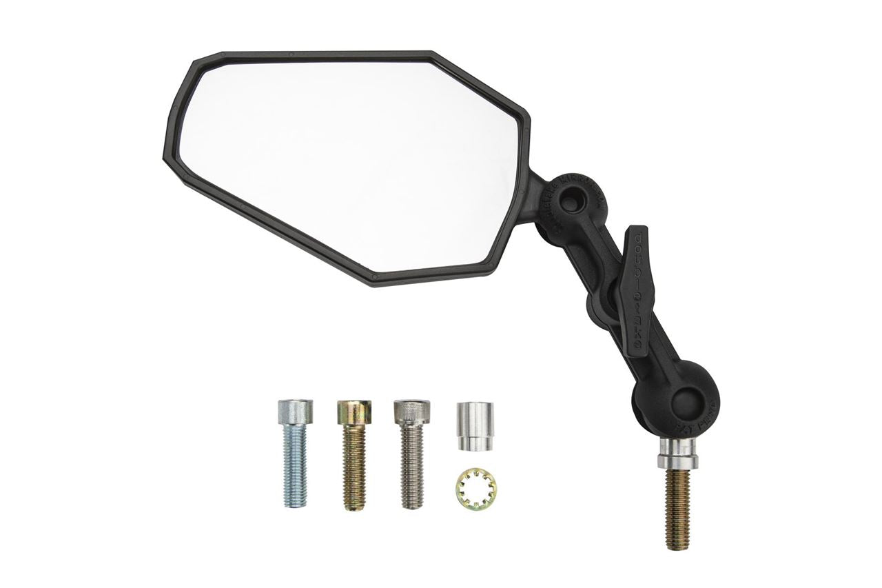 Adventure Mirror Kit, one side, 3.5-inch arm, universal for left/right, bolts for various mirror holes included, single item, 1 piece