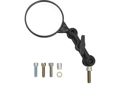 Dual Sport Mirror Kit, Single Side, 3.5-inch Arm, Universal Left/Right, Bolts for Various Mirror Holes Included, Single Unit, 1 Piece