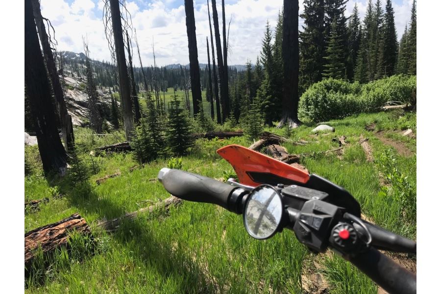 Trail Mirror, Left/Right Compatible, Single, 1 Piece, Universal