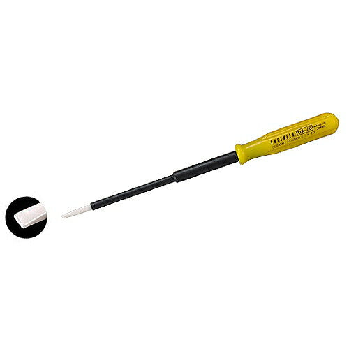 セラミック調整ドライバー サイズ：全長148mm 材質：ジルコニア系ファインセラミックビット 先端サイズ：-0.7X2.5mm 対辺：2.5mm ビット長：17mm