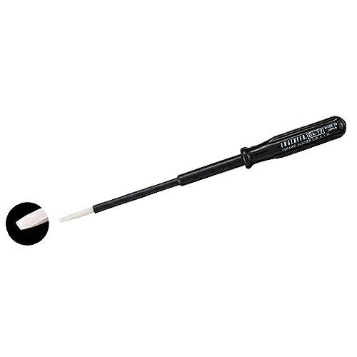 セラミック調整ドライバー サイズ：全長148mm 材質：ジルコニア系ファインセラミックビット 先端サイズ：-0.35X1.95mm 対辺：2.5mm ビット長：17mm