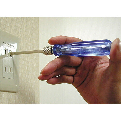 差替ドライバーセット サイズ：81X145X29mm 材質：S45C(軸部)､プラ(ケース部) 低圧用：AC80～300V/DC100～250V