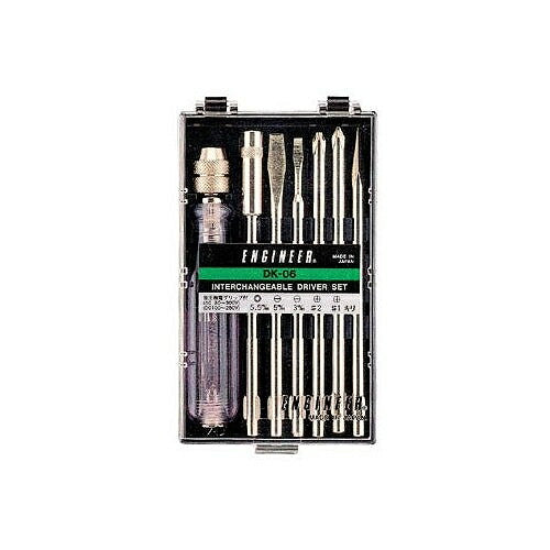 差替ドライバーセット サイズ：81X145X29mm 材質：S45C(軸部)､プラ(ケース部) 低圧用：AC80～300V/DC100～250V