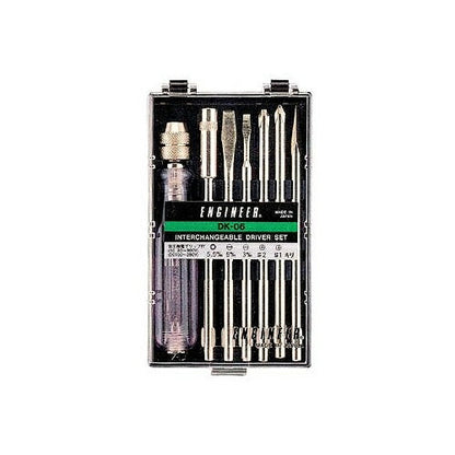 差替ドライバーセット サイズ：81X145X29mm 材質：S45C(軸部)､プラ(ケース部) 低圧用：AC80～300V/DC100～250V