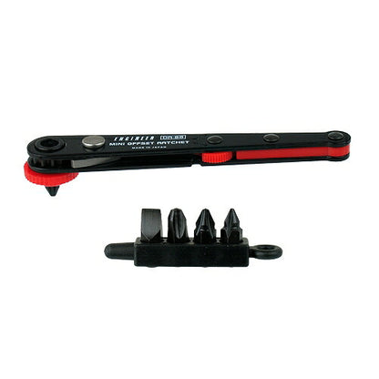 オフセットラチェットセット ドライバー 薄型 サイズ：全長111mm