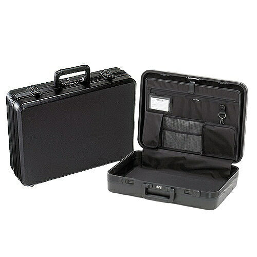 アタッシュケース 本体外寸(内寸)：465(450)X345(320)X129(105)mm 重量：2.4kg