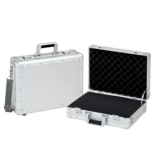 アルミトランクケース 本体外寸(内寸)：450(435)X330(314)X135(120)mm 重量：4.1kg ツールパネルサイズ：420×300 波型軟質ウレタン：435×315×40 切り目入軟質ウレタン：435×315×65