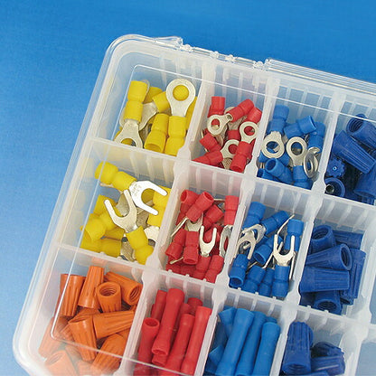 パーツケース 強化型 サイズ：255X190X40mm 仕切板枚数：32枚 材質：ポリプロピレン(本体､仕切り板)､ポリカーボネート樹脂(蓋)