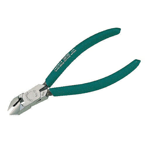 斜ニッパー 150mm サイズ：159X51mm 材質：S58C 刃部硬度：HRC58±4 切断能力：銅線φ2.6mm