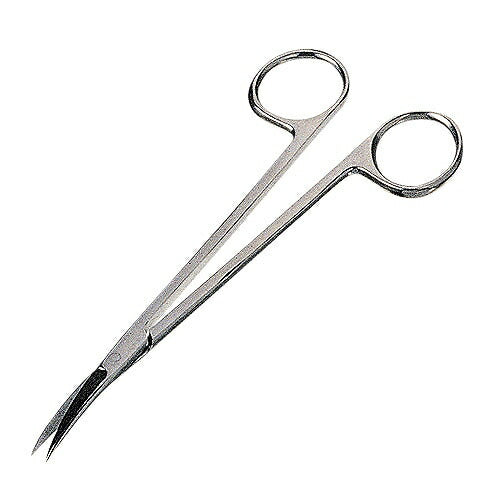 キンキリ鋏 ハサミ 曲 サイズ：全長145mm 材質：ステンレス 先端形状：曲