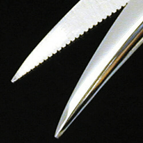 キンキリ鋏 ハサミ 曲 サイズ：全長145mm 材質：ステンレス 先端形状：曲