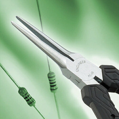 ミニチュアロングノーズヘﾟンチ ヘﾟンチ サイズ：141X55mm 材質：S58C 本体硬度：HRC46±4