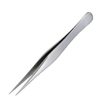 ピンセット サイズ：120X10mm 材質：SUS304 つまみ荷重：100g 形状：I型先細スリムタイプ