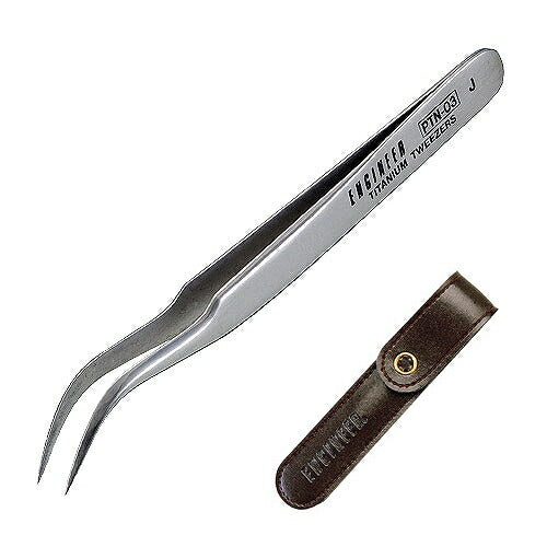 チタンピンセット ピンセット サイズ：120X10mm 材質：チタニウム つまみ荷重：290g 形状：J型