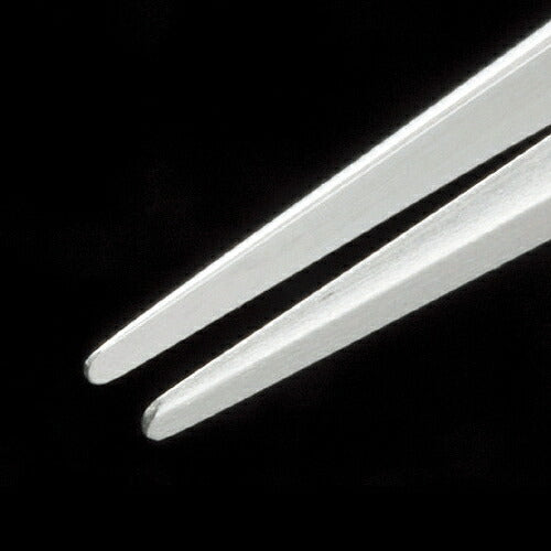 精密ピンセット ピンセット サイズ：120X9mm 材質：SUS304 先端厚：0.2mm つまみ荷重：65g