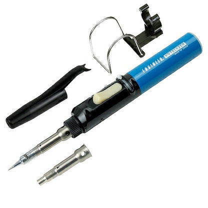 コテライザー 60 Aセット サイズ：218X25X27mm 材質：ナイロン 方式：ガス触媒発熱方式 熱出力：最大約450℃(半田コテ)､最大約650℃(ホットブロー) ガス充填量：14ml