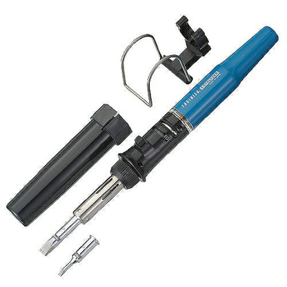 コテライザー 70 Dセット サイズ：282X33X37mm 材質：アルミ 方式：ガス触媒発熱方式 熱出力：最大約500℃(半田コテ)､最大約650℃(ホットブロー) ガス充填量：28ml