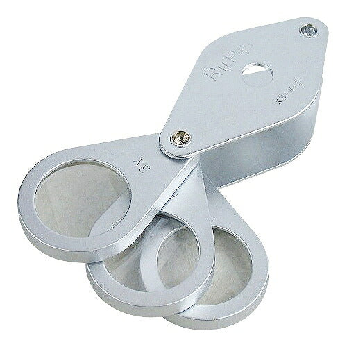 ポケットルーヘﾟ ルーヘﾟ 全長(収納時)：83mm(50mm) 倍率：3倍､4倍､5倍(最大11倍) レンズ径：φ19mm レンズ仕様：ガラスレンズ