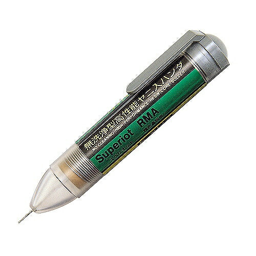 スヘﾟリオットRMA無洗浄ハンダ 1.2mm サイズ：168X40X24mm 材質：Sn60%､Pb40% 融点：183～190℃ フラックス含有量：1.7%無洗浄FLUX 水溶液抵抗：1X105Ω･cm 絶縁抵抗値：3X1013(常態)､5X1012(加湿後) 線径：1.2mm