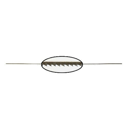 鋸刃 1ダース サイズ：全長130mm 材質：SK1 入数：12枚 サイズ：#3/0 刃厚み：0.26mm 幅：0.9mm 刃数総数：192