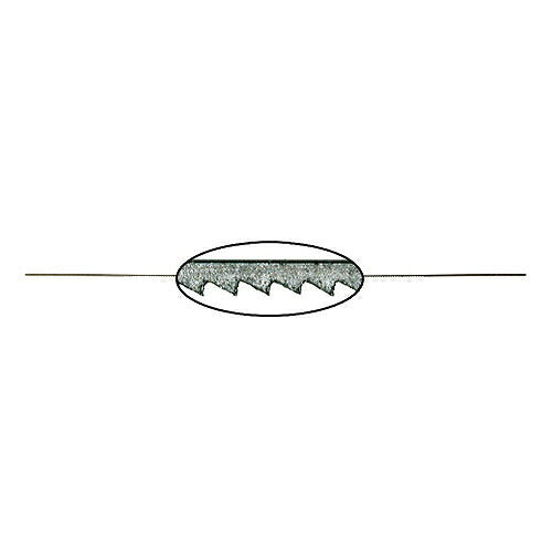 鋸刃 1ダース サイズ：全長130mm 材質：SK1 入数：12枚 サイズ：#4 刃厚み：0.41mm 幅：0.9mm 刃数総数：121