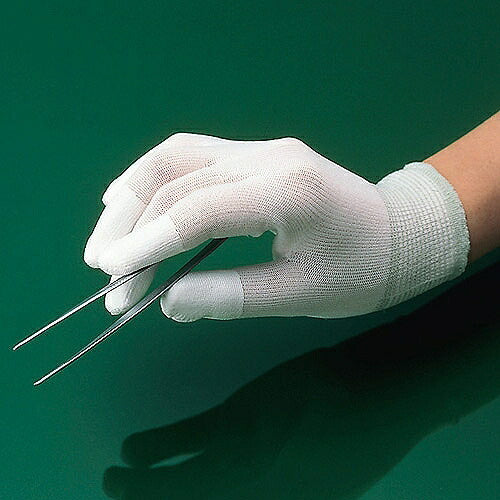 低発塵性手袋 フィンガーコート M サイズ：M 重量：16.5g コーティング：フィンガーコート