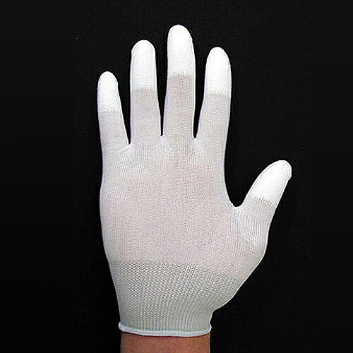 低発塵性手袋 フィンガーコート L サイズ：L 重量：17g コーティング：フィンガーコート